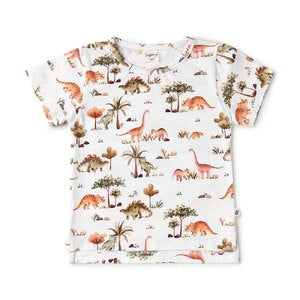 Dino Snuggle Hunny Organic Cotton Tee Shirt