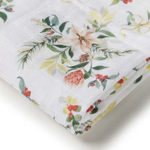 MUSLIN WRAP - FESTIVE BERRY