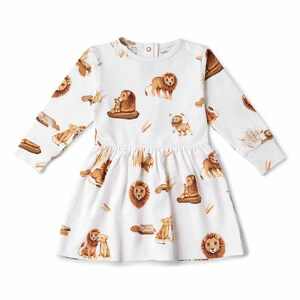 Lion Organic Cotton Dress - Snuggle Hunny Kids Dress