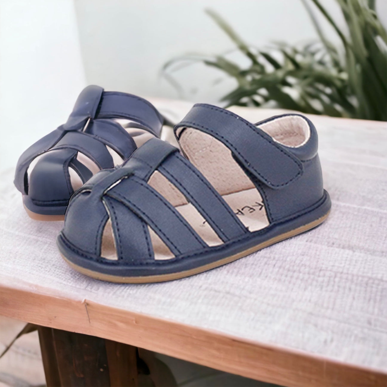 Navy Charlie Sandal by Skeanie