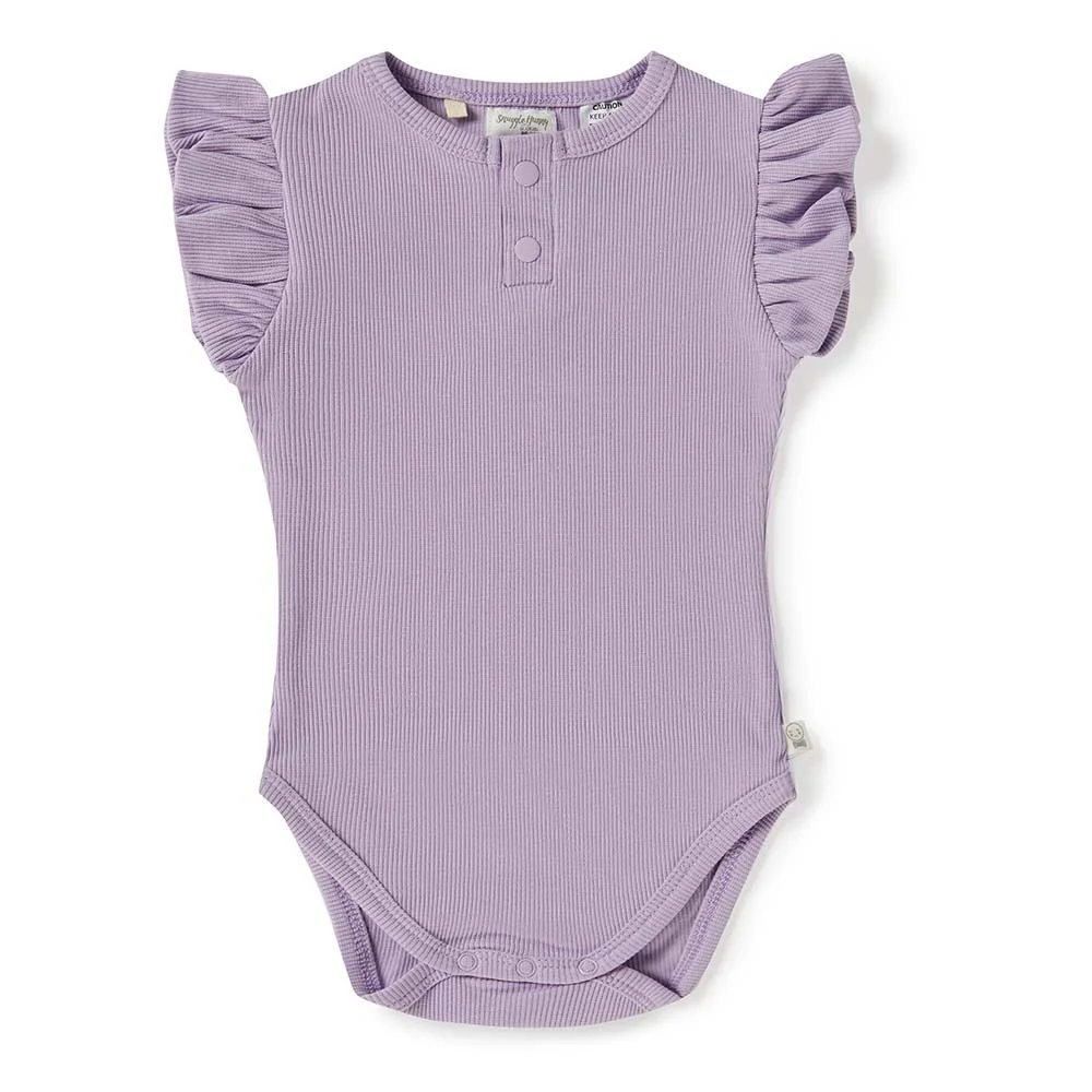 Snuggle Hunny Short Sleeve Bodysuit - Jacaranda