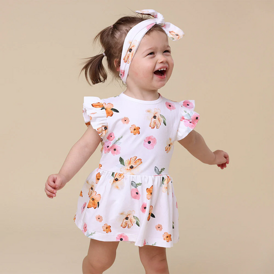 Poppy - Snuggle Hunny Organic Cotton Short Sleeve Dress