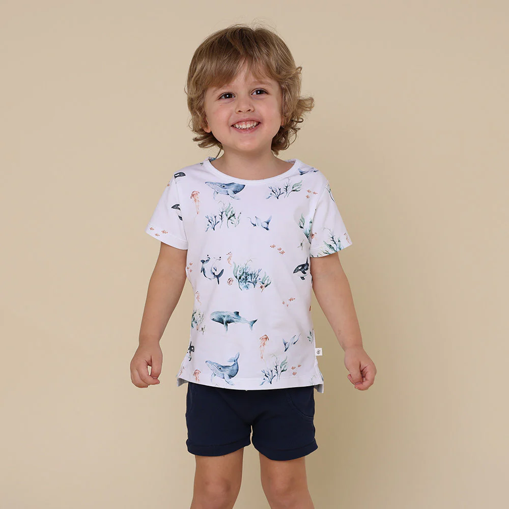 Ocean Snuggle Hunny Organic Cotton Tee Shirt