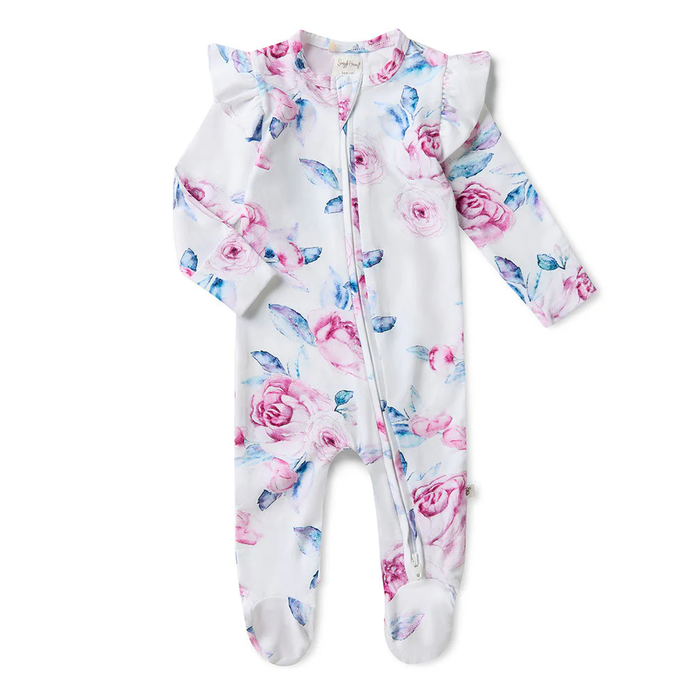 Snuggle Hunny Long Sleeve Sleepsuit Zippie  - Lilac Skies