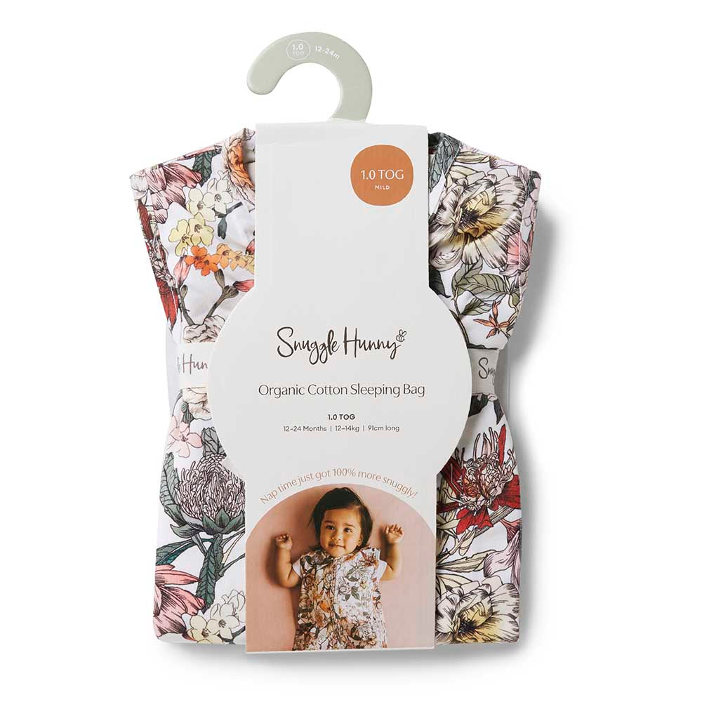 Snuggle Hunny Kids Organic Sleeveless Sleeping Bag  - Australiana 1 TOG