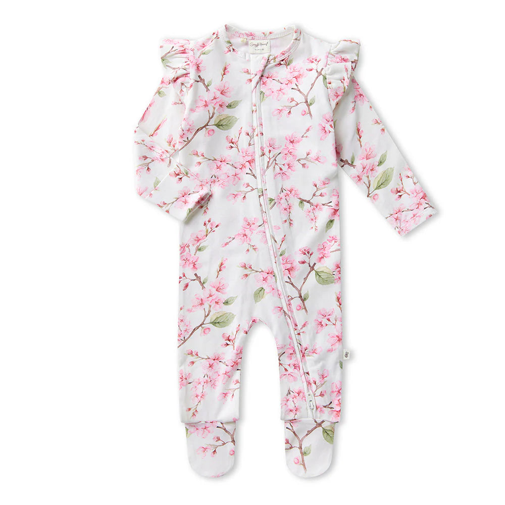 Cherry Blossom Organic Jersey Wrap Set -Snuggle Hunny Kids