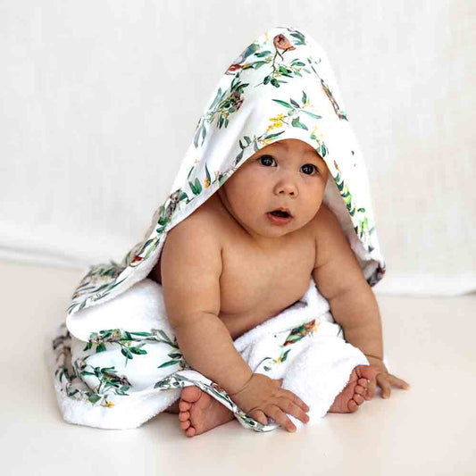 Eucalypt Organic Cotton Hooded Towel - Snuggle Hunny Kids