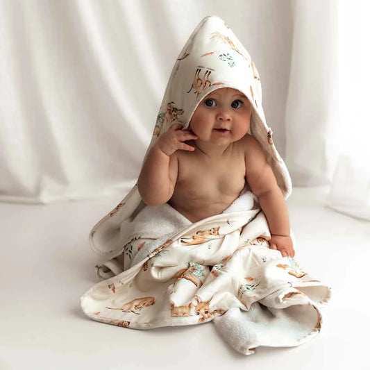 Kanga Organic Cotton Hooded Towel - Snuggle Hunny Kids