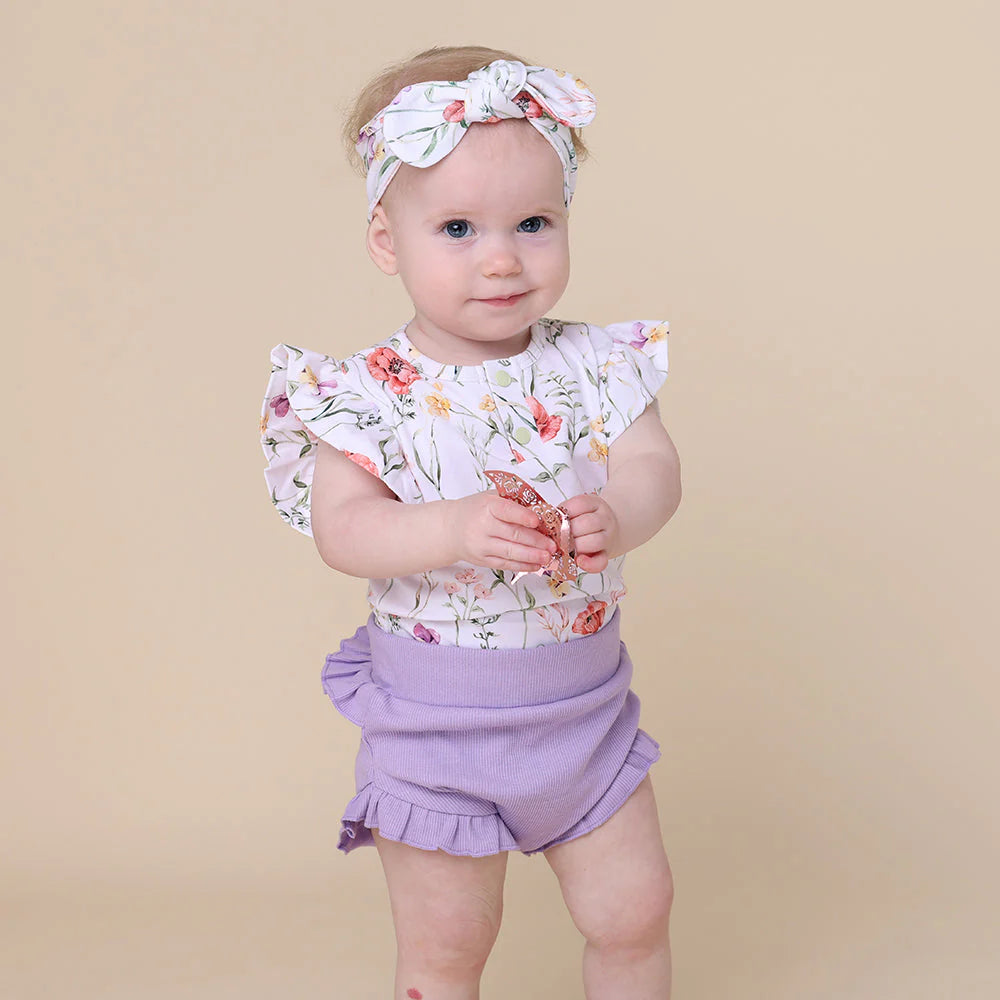 Snuggle Hunny Kids Organic Cotton High Waisted Bloomers - Jacaranda