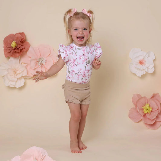 Snuggle Hunny Kids Organic Cotton High Waisted Bloomers - Pebble