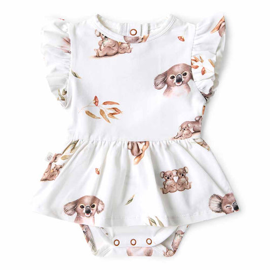 Koala Organic Cotton Dress- Snuggle Hunny