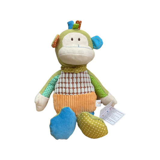 Cotton Monkey Rattle Toy Baby Boo