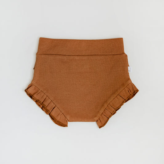 Snuggle Hunny Kids Organic Cotton High Waisted Bloomers - Chestnut