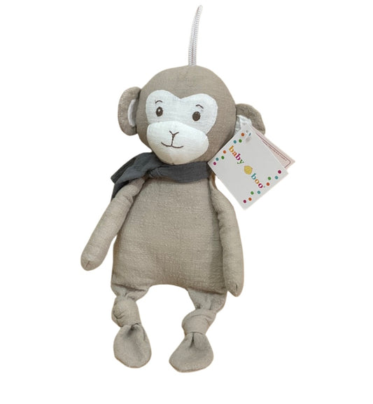 Cotton Fabric Brown Monkey Baby Boo