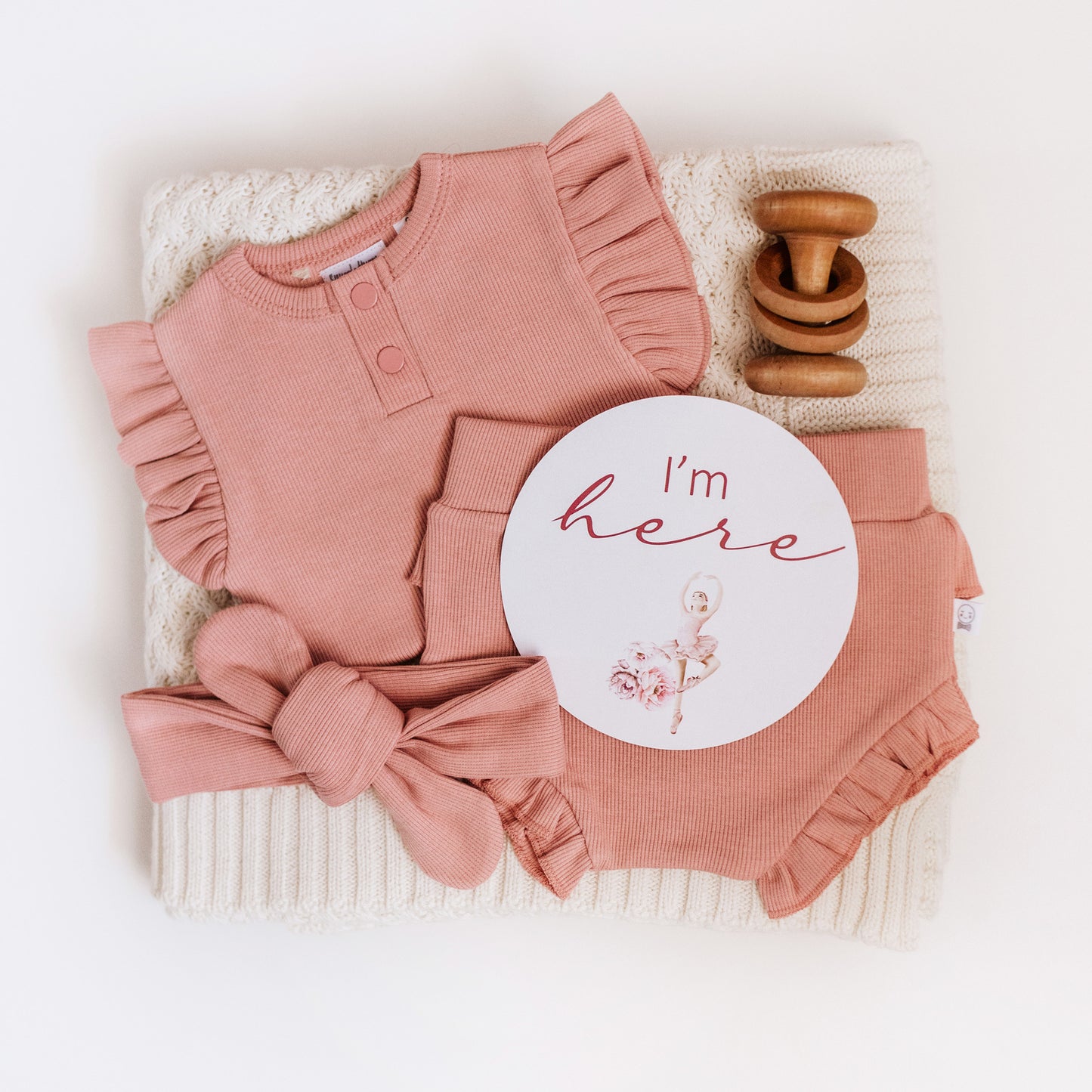 Snuggle Hunny Kids Organic Cotton High Waisted Bloomers - Rose