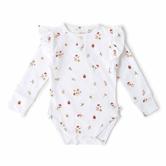 Snuggle Hunny Kids Organic Cotton Long Sleeve Bodysuit - Ladybug